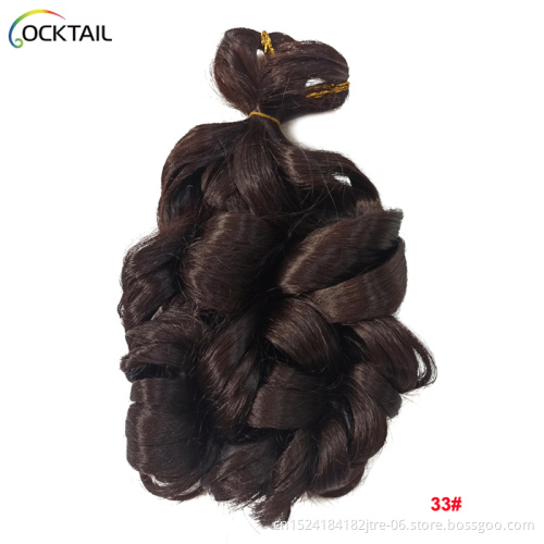 Kanekalon  high temperature fiber body wave synthetic braiding hair, new design french curls synthetic braiding hair
